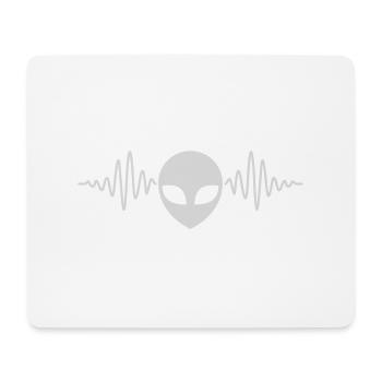 Impulsion de fréquence Tête extraterrestre - Tapis de souris (format paysage) - blanc - Devant