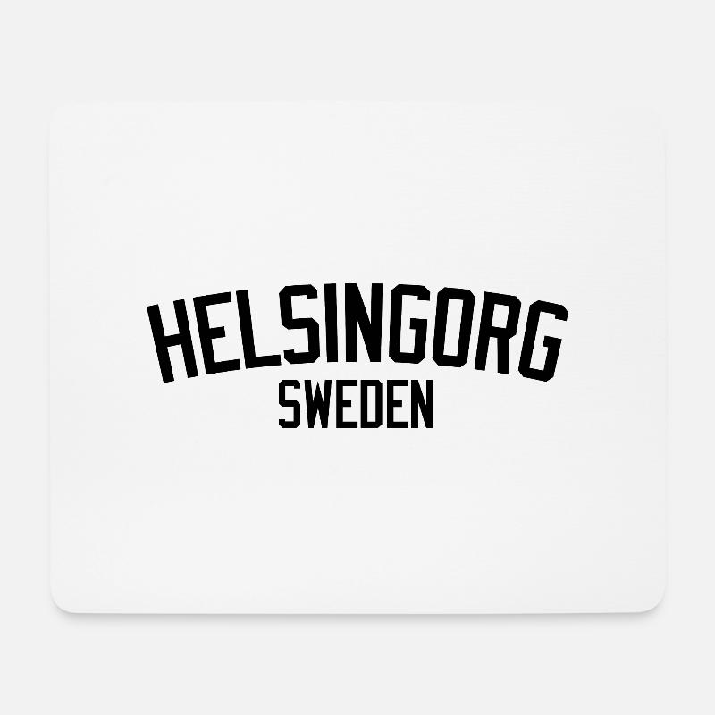 Helsingborg - Mousepad (Querformat) - Weiß