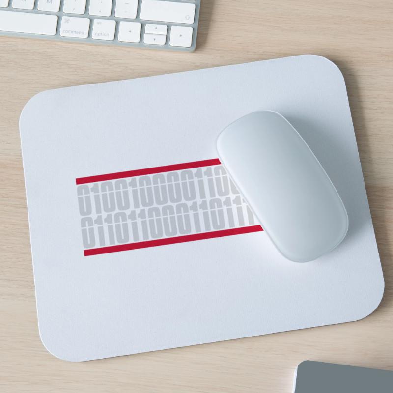 Binär Code Programm Sprache Mousepad (Querformat)