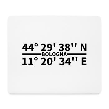 Bologna coordinates - Mouse Pad (horizontal) - white - Front