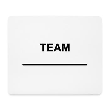Team with Name Template - Mouse Pad (horizontal) - white - Front