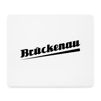 Brückenau - Textdesign mit Stadtnamen - Mousepad (Querformat) - Weiß - Vorne