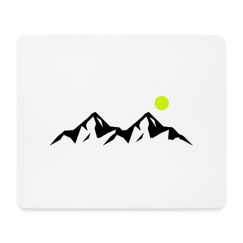mountains - Mousepad (Querformat) - Weiß - Vorne