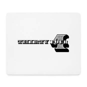 34th Birthday Gift Ideas for Him Men Shirt - Mouse Pad (horizontal) - white - Front