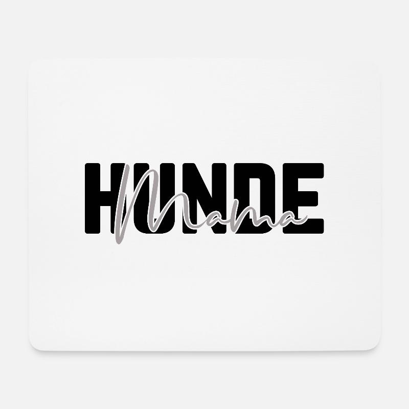 Hundemama - Mousepad (Querformat) - Weiß