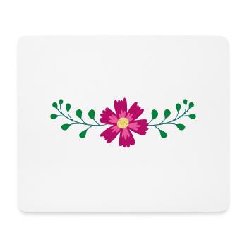 Flower Flower Plant - Tapis de souris (format paysage) - blanc - Devant
