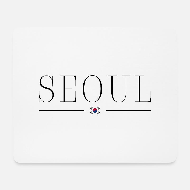 Ich liebe Seoul - Mousepad (Querformat) - Weiß