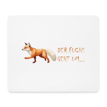 Der Fuchs geht um - Mousepad (Querformat) - Weiß - Vorne