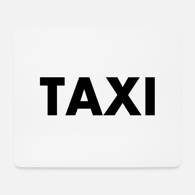Taxi - Mousepad (Querformat) - Weiß