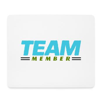 team member - Mousepad (Querformat) - Weiß - Vorne