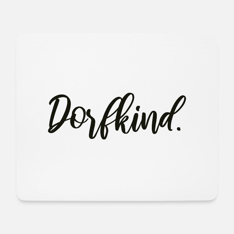 Dorfkind. - Mousepad (Querformat) - Weiß