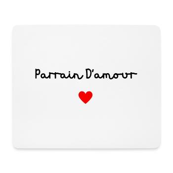 Parrain d’amour - Tapis de souris (format paysage) - blanc - Devant