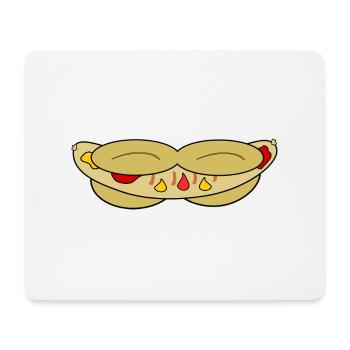 Bratwurst - Mousepad (Querformat) - Weiß - Vorne