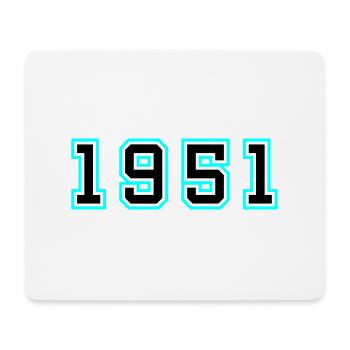 1951 Year Birthday - Mouse Pad (horizontal) - white - Front