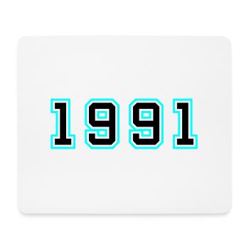 1991 Year Birthday - Mouse Pad (horizontal) - white - Front