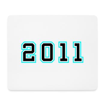 2011 Jahr Geburtstag - Mousepad (Querformat) - Weiß - Vorne