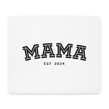 Maman établie en 2024 - Tapis de souris (format paysage) - blanc - Devant