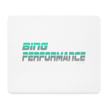bing performance 1 - Mousepad (Querformat) - Weiß - Vorne