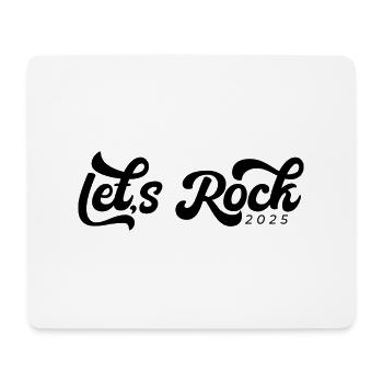 2025 Vintage Black Tees, Lets Rock - Mouse Pad (horizontal) - white - Front