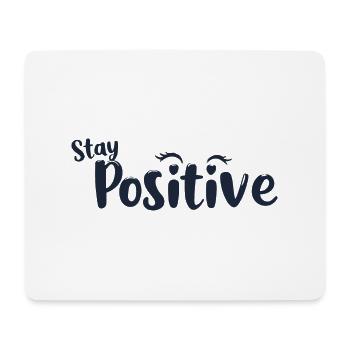 RESTEZ POSITIF - Tapis de souris (format paysage) - blanc - Devant