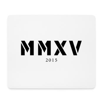 Roman numeral year of birth Made in 2015 - Mouse Pad (horizontal) - white - Front