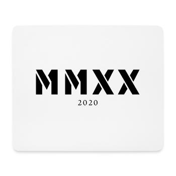 Année de naissance en chiffres romains Fabriqué en 2020 - Tapis de souris (format paysage) - blanc - Devant