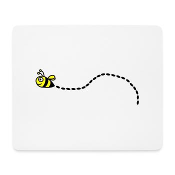 Bee - Mouse Pad (horizontal) - white - Front