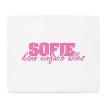 Mrs. Sofie - Mouse Pad (horizontal) - white - Front
