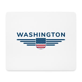 Washington USA Outfit Design T-Shirt - Mousepad (Querformat) - Weiß - Vorne