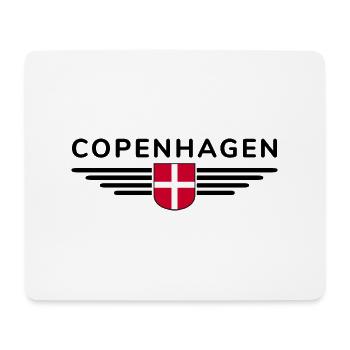 Copenhagen T-Shirt for Fans and Travelers - Mouse Pad (horizontal) - white - Front