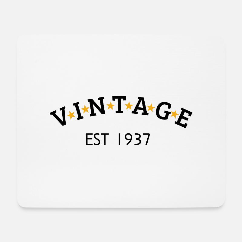 Jahrgang ist 1937 - Mousepad (Querformat) - Weiß