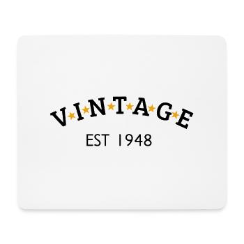Jahrgang ist 1948 - Mousepad (Querformat) - Weiß - Vorne