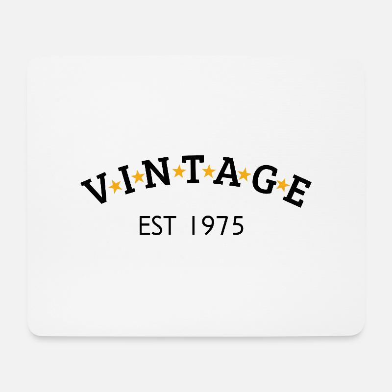 Jahrgang ist 1975 - Mousepad (Querformat) - Weiß