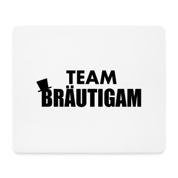 team bräutigam - Mousepad (Querformat) - Weiß - Vorne