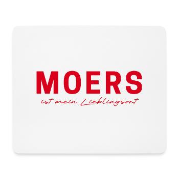 Moers T-Shirt – Zeig deine Heimatliebe! - Mousepad (Querformat) - Weiß - Vorne