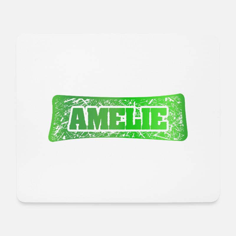 Vorname Amelie - Mousepad (Querformat) - Weiß