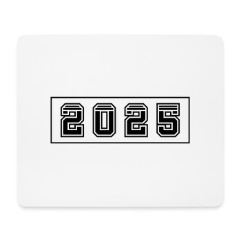 2025 Jahr - Mousepad (Querformat) - Weiß - Vorne