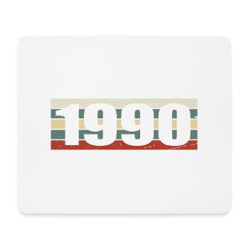 1990 Jahrgang 1990 Geschenk 1990 Geburtstag 1990 - Mousepad (Querformat) - Weiß - Vorne