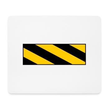 warning sign - Mousepad (Querformat) - Weiß - Vorne
