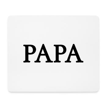 papa (1c) - Tapis de souris (format paysage) - blanc - Devant