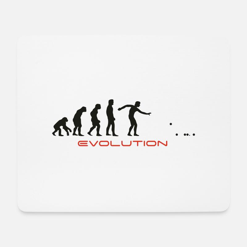 Eigelb Pétanque-T-Shirts - Mousepad (Querformat) - Weiß