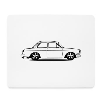 Auto, Stufe, Oldtimer, Typ 3 - Mousepad (Querformat) - Weiß - Vorne