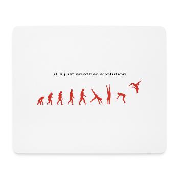 Evolution - Mousepad (Querformat) - Weiß - Vorne