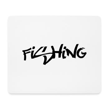 Fishing - Mousepad (Querformat) - Weiß - Vorne
