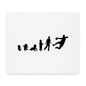 Evolution sports handball human rights - Mouse Pad (horizontal) - white - Front