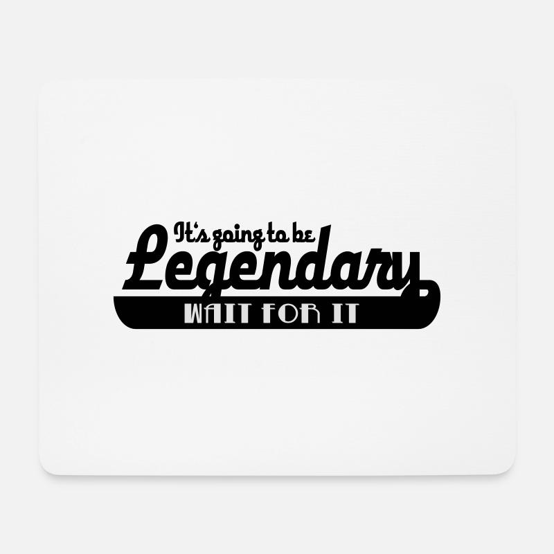 2541614 15068983 legendary - Mousepad (Querformat) - Weiß