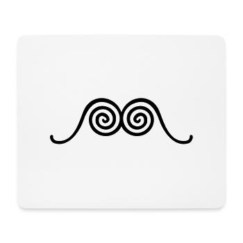 TWINS SPIRAL - Tapis de souris (format paysage) - blanc - Devant
