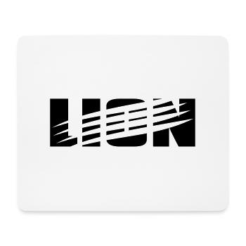Cooles Löwen Design mit Kratzspuren von Krallen - Mousepad (Querformat) - Weiß - Vorne