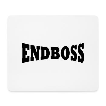 Final boss logo - Mouse Pad (horizontal) - white - Front