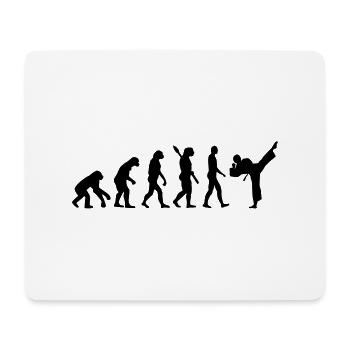 Evolution Karate - Mousepad (Querformat) - Weiß - Vorne